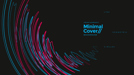 Abstract background with blue and red dynamic waveのイラスト素材
