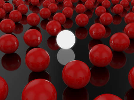 3d illustration of conceptual spheres backgroundの写真素材