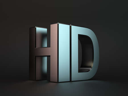 3d illustration of meta HDl word over black backgroundの写真素材