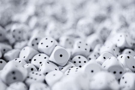 Dice heap background. 3d rendering illustrationの写真素材