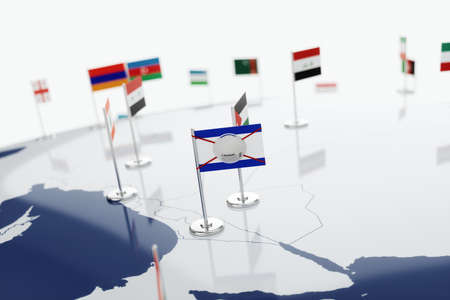 Coronavirus medical surgical face mask on the Israeli national flag. Illness, pandemic, virus...