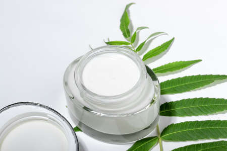 Women's cosmetics with natural ingredients. Means for face and body skin care.の写真素材