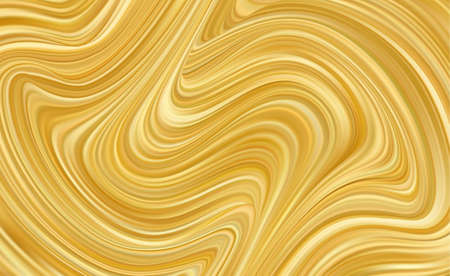 Vector illustration: Modern golden flow background. Wavy Gold Liquid.のイラスト素材