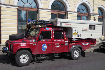 The machine for long voyages. House on wheels.のeditorial素材