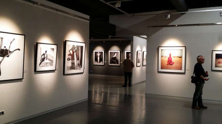 Exhibition Hall in the Museum of Contemporary Art in St. Petersburg. Petersburg, Russia.のeditorial素材