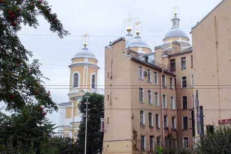 Types of the city of St. Petersburg Petersburg. An unusual building.の写真素材
