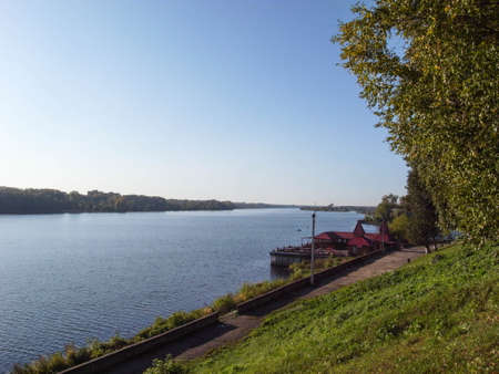 The main river of Russia is the Volga.の写真素材