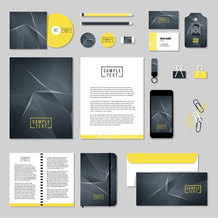 Corporate identity business set design.のイラスト素材