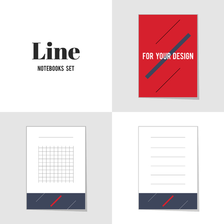 Collection Diagonal Line for Your Design notebooks, stickers, labels, tags. Template for scrapbooking, wrapping, notebooksのイラスト素材