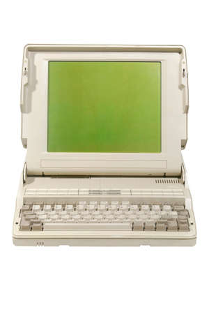 A computer with a green screen for userの写真素材