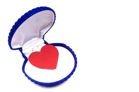 Gift box for Valentine's Day presents with heartの写真素材