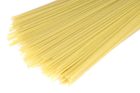 Different italian pasta over white. Italian food background.の写真素材
