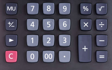 Big black calculator - keypad background