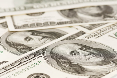 Money background, heap of dollars, financial concept of earnings