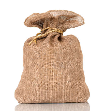 Full small bag, isolated on white backgroundの写真素材