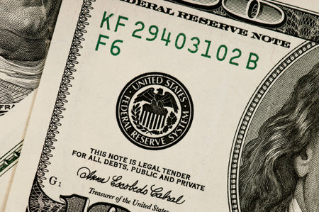 Money background, heap of dollars, financial concept of earningsの写真素材