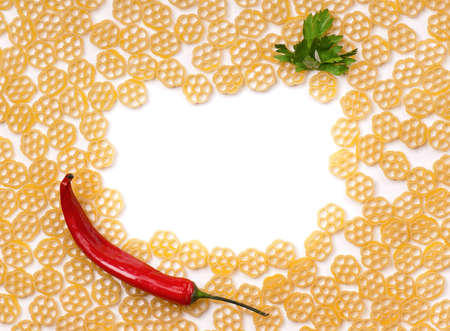 Pasta frame の写真素材