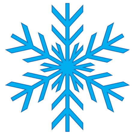 Vector illustration of a snowflake for winter designのイラスト素材