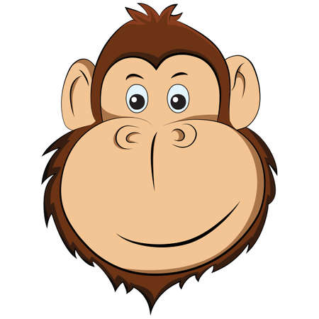 Vector illustration of happy monkey. Symbol New Year 2016.のイラスト素材