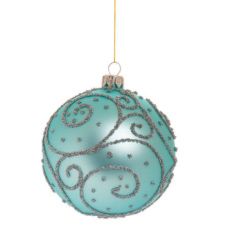 Christmas bauble - ball isolated on white backgroundの写真素材