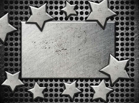 background with steel starsの写真素材