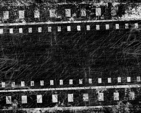 grunge film stripe with place for textの写真素材