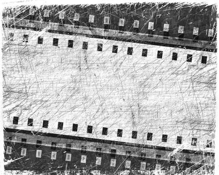grunge film stripe with place for textの写真素材