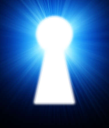 key hole on a dark backgroundの写真素材