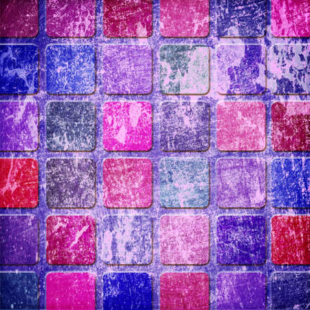 grunge colourful squaresの写真素材