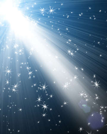 spotlight with starsの写真素材