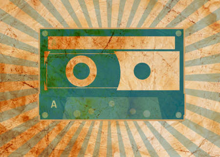 vintage background with old tapeの写真素材