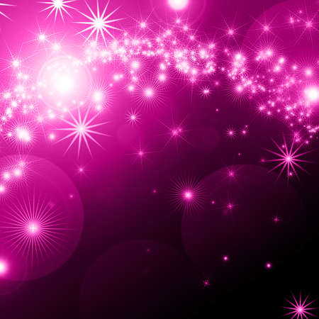 abstract background with glowing starsの写真素材