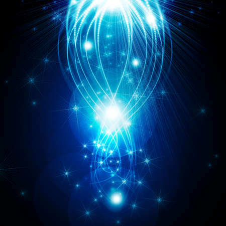 glowing background with starsの写真素材