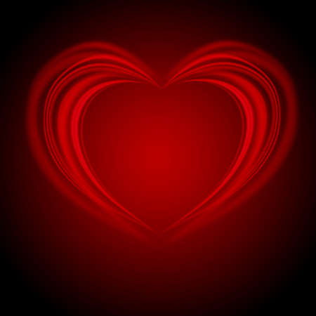 glowing Valentine bachround with heart and starsの写真素材