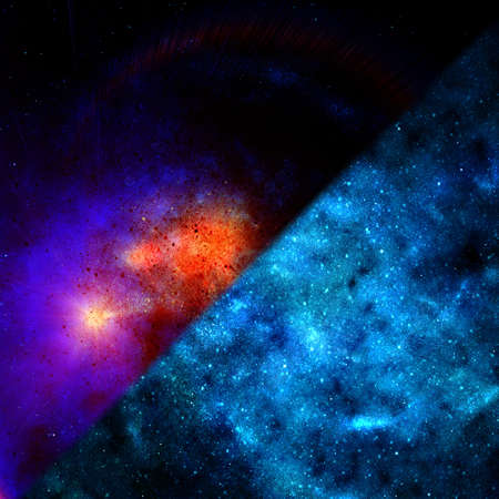 background of space with starsの写真素材