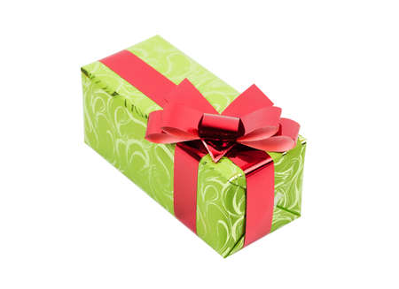 gift box isolated on white backgroundの写真素材
