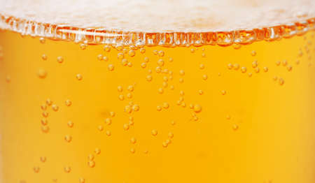 Close up of beer bubblesの写真素材