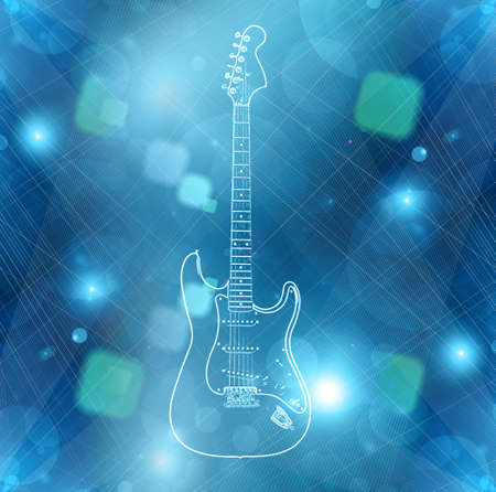 Electric guitar backgroundの写真素材