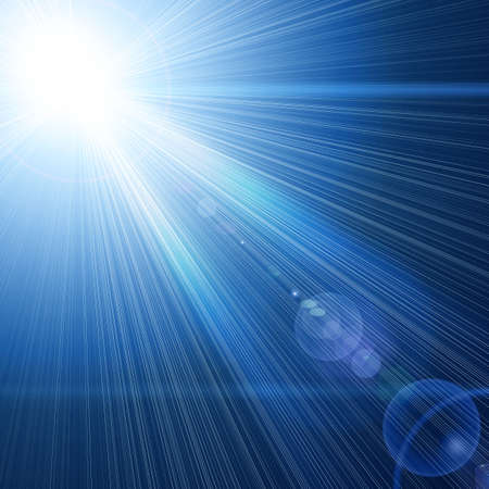 blue light beamの写真素材