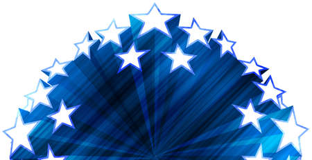 stars on blue grungeの写真素材