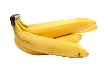 Bunch of bananas isolated on white backgroundの写真素材