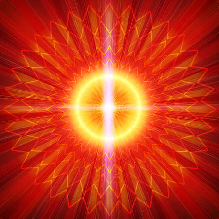 Sun grunge backgroundの写真素材