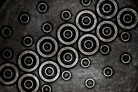 Modern dark circles grunge texture
