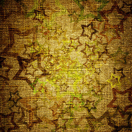 abstract grunge stars on canvasの写真素材