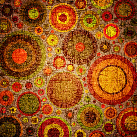 colorful circles on grunge backgroundの写真素材