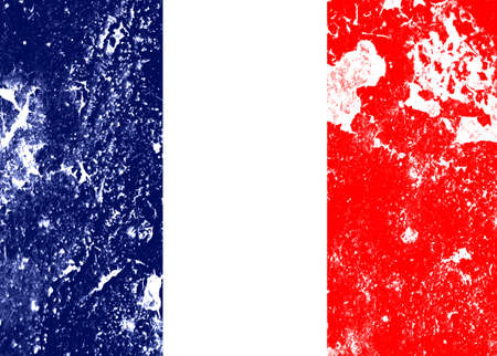 grunge France flagの写真素材