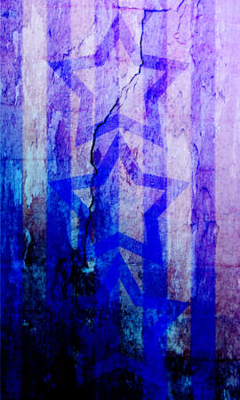 stars and stripes on grunge backgroundの写真素材
