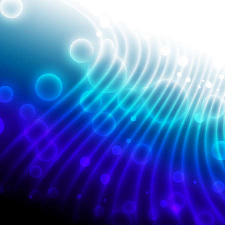 glowing stripes on a dark blue backgroundの写真素材