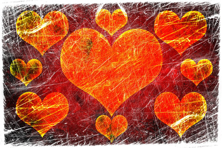 Grunge love background