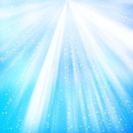 lighting bubbles in waterの写真素材